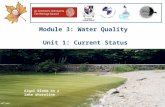 Our Water, Our Resource, Our Responsibility  Module 3: Water Quality Unit 1: Current Status Algal Bloom on a lake shoreline.