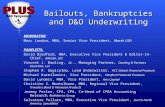 2009 D&O Symposium Symposium Bailouts, Bankruptcy & D&O Panelists David Bradford, Advisen V.J. Dowling, Dowling & Partners Securities Stephen Guglielmo,