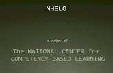 10,000 Mentors The NATIONAL CENTER for COMPETENCY-BASED LEARNING a project of NHELO.