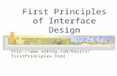 First Principles of Interface Design .