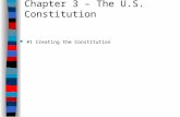 Chapter 3 – The U.S. Constitution #1 Creating the Constitution.