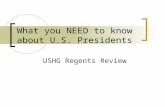What you NEED to know about U.S. Presidents USHG Regents Review.