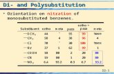 22-1 Di- and Polysubstitution  Orientation on nitration of monosubstituted benzenes.
