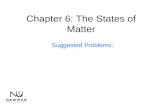 Chapter 6: The States of Matter Suggested Problems: