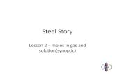 Steel Story Lesson 2 – moles in gas and solution(synoptic)