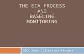 THE EIA PROCESS AND BASELINE MONITORING CGCL Data Collection Process.