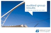 Audited group results for the year ended 30 June 2009.