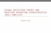 SIGNAL-DETECTION THEORY AND RECEIVER OPERATING CHARACTERISTIC (ROC) ANALYSIS Psych 272.