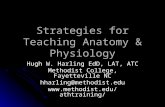 Strategies for Teaching Anatomy & Physiology Hugh W. Harling EdD, LAT, ATC Methodist College, Fayetteville NC hharling@methodist.edu