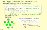 §6 Applications of Depth-First Search /* a generalization of preorder traversal */ void DFS ( Vertex V ) /* this is only a template */ { visited[ V ]