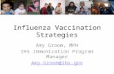 Influenza Vaccination Strategies Amy Groom, MPH IHS Immunization Program Manager Amy.Groom@ihs.gov.