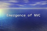 Emergence of NVC. The Dream Exponential spread of NVC consciousness.