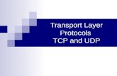 Transport Layer Protocols TCP and UDP. L.Krist NVCC2 Transport Control Protocols The function of the Transport Layer is to insure packets have no errors.
