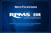 Notifications. Learning Objectives Identify the purpose of the Notifications function in the EHR Examine various Notification activities that can be performed.