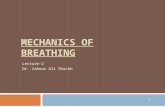 MECHANICS OF BREATHING Lecture-2 Dr. Zahoor Ali Shaikh 1.