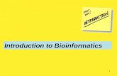1 Introduction to Bioinformatics. 2 What is Bioinformatics?