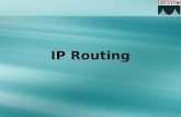 IP Routing. Overview Static routing Default routing Dynamic routing.