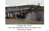 Bridge No. 5515 over the Spokane River at State Line (looking south) 1 of 19.