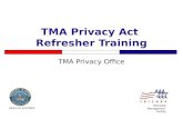 TMA Privacy Act Refresher Training TMA Privacy Office HEALTH AFFAIRS TRICARE Management Activity.