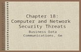 Chapter 18: Computer and Network Security Threats Business Data Communications, 6e.