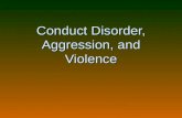 Conduct Disorder, Aggression, and Violence. April 20, 1999….