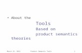 May 7, 2015Product Semantic Tools0 About the Tools Based on product semantics theories.
