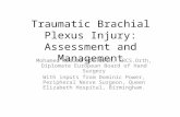 Traumatic Brachial Plexus Injury: Assessment and Management Mohamed Khalid MCh.Orth, FRCS.Orth, Diplomate European Board of Hand Surgery With inputs from.