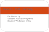 Facilitated by: Student Judicial Programs Student Wellbeing Office Server/Host Training.