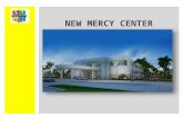 NEW MERCY CENTER. Dramatic 35 foot tall Bright Silver Building entrance cross. Recognition by custom engraved plaque. This Cross will be up lit at night.