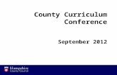 County Curriculum Conference September 2012. Issues for Hampshire.