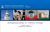 Entrepreneurship at Trinity College Bridget Noone Enterprise Executive.