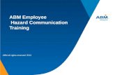 ABM Employee Hazard Communication Training ABM all rights reserved 2013.