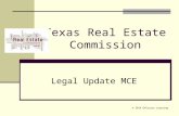 © 2014 OnCourse Learning Texas Real Estate Commission Legal Update MCE.