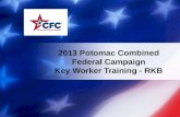 2013 Potomac Combined Federal Campaign Key Worker Training - RKB.