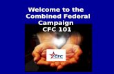 Welcome to the Combined Federal Campaign CFC 101.