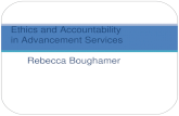 Rebecca Boughamer Ethics and Accountability in Advancement Services.