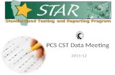 PCS CST Data Meeting 2011-12. PCS Proficient and Advance 2008-12.