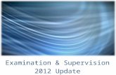Examination & Supervision 2012 Update Chairman's Statements on Supervision “NCUA will not sacrifice safety and soundness as we work to help the credit.