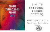 End TB strategy target setting Philippe Glaziou Manila, December 2014.