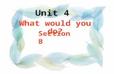Unit 4 What would you do? Section B A. Outgoing If you are outgoing, you like to meet and talk to new people. Make sentences (1a:P29)