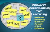 1. Mechanics 2. Generating Questions 3. Curiosity culture 4. Reflection.
