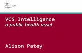 VCS Intelligence a public health asset Alison Patey.