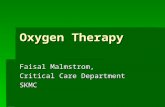 Oxygen Therapy Faisal Malmstrom, Critical Care Department SKMC.