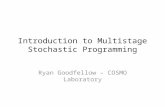 Introduction to Multistage Stochastic Programming Ryan Goodfellow – COSMO Laboratory.