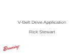 V-Belt Drive Application Rick Stewart. Belt Drives on HVAC Equipment: Advantages, Terms, Belt Construction, Belt Length Variation, Replacement & Equipment.