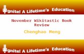 Chenghao Meng November Wikitastic Book Review Illustrator: Carson Ellis Number of Pages: 524 ISPN: 9780316057776.