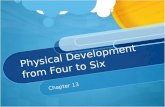 Physical Development from Four to Six Chapter 13.