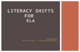 LITERACY SHIFTS FOR ELA Facilitator Renee Burnett OCM BOCES Network Team.