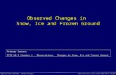 (Mt/Ag/EnSc/EnSt 404/504 - Global Change) Observed Snow & Ice (from IPCC WG-I, Chapter 4) Observed Changes in Snow, Ice and Frozen Ground Primary Source: