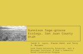 Gunnison Sage-grouse Ecology, San Juan County Utah Sarah G. Lupis, Sharon Ward, and Terry A. Messmer Utah State University Extension, Jack H. Berryman.